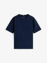 TOMMY HILFIGER Flag Embroidered T-Shirt Navy